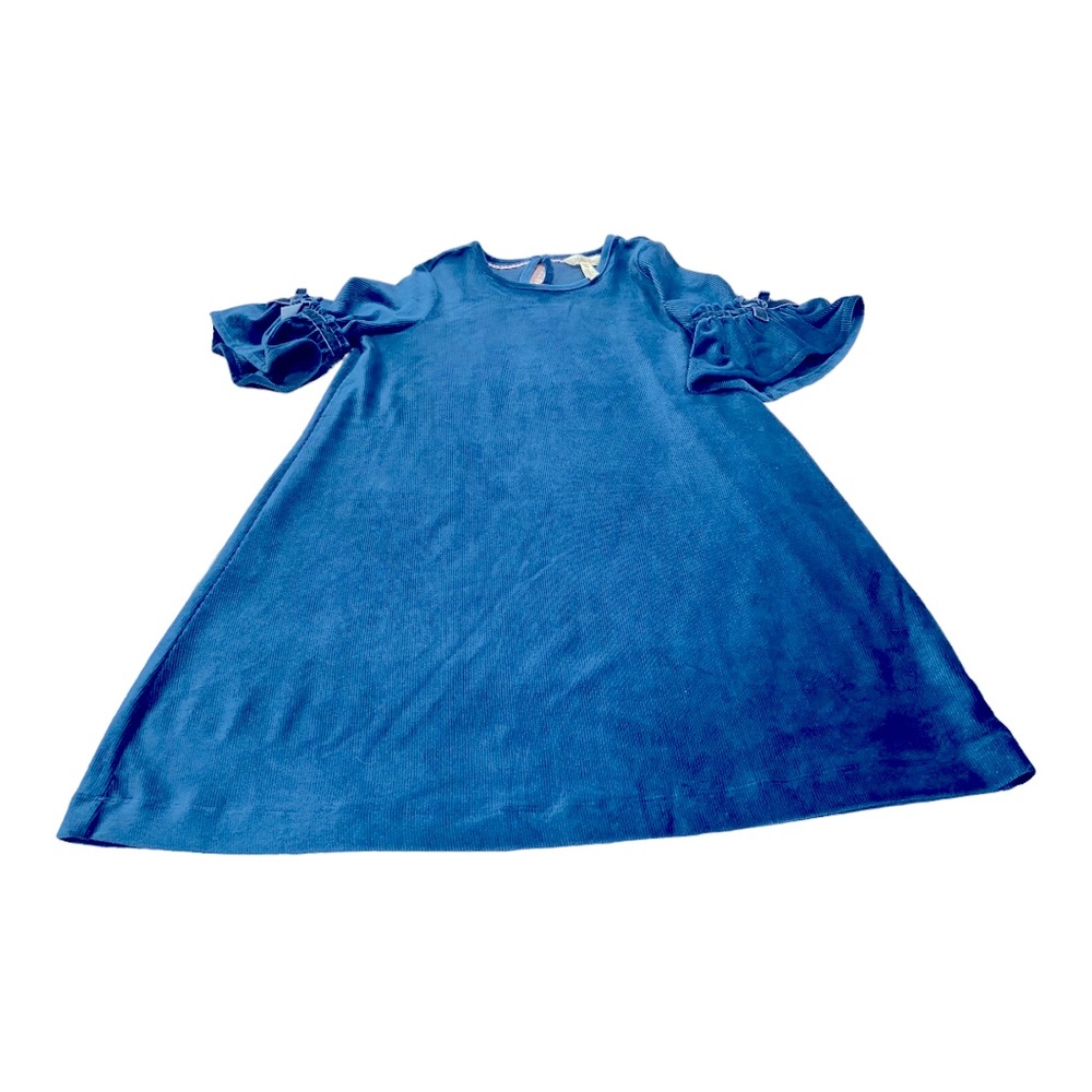 Matilda Jane Blue Ruffle Sleeve A-Line Dress